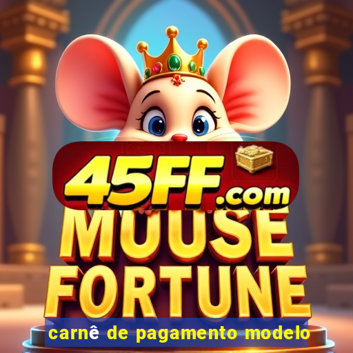 carnê de pagamento modelo